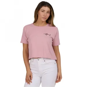 Футболка с коротким рукавом Salty Crew Brother bruce crop, розовый