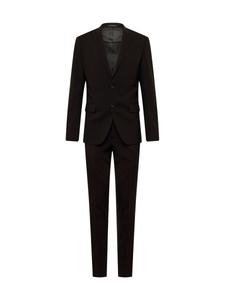 Приталенный костюм Lindbergh, черный