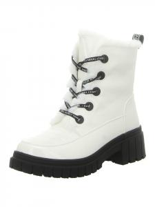 Ботильоны на шнуровке белого цвета Artiker
