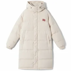 Пуховик Unisex Hooded Thickened HUANQIU, бежевый оранжевый