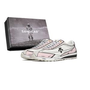 Кроссовки Cron Racer устойчивые к истиранию низкие повседневные unisex DESCENTE, белый