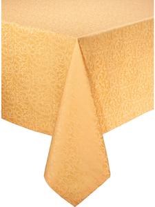 Erwin Müller Жаккардовая скатерть из смесовой хлопчатобумажной ткани цвета манго "Хамм"