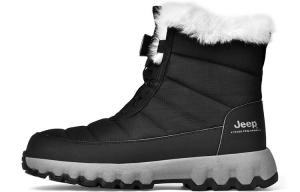 Зимние ботинки Jeep стеганые с искусственным мехом, черный