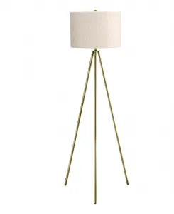 Напольная металлическая торшерная лампа на штативе, 160 см Monarch Specialties, золотой