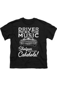 Футболка с коротким рукавом для подростков "Supernatural Driver Picks Music" Gildan, черный