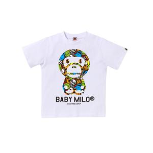 Футболка Bape BABY MILO для детей 3-7 лет A BATHING APE, белый