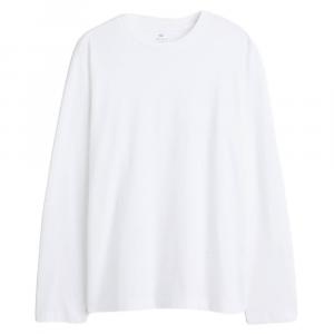 Лонгслив H&M Regular Fit Jersey, белый