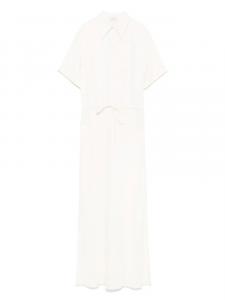 Brunello Cucinelli платье макси с короткими рукавами, нейтральный