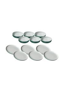 Набор тарелок и мисок Ritzenhoff & Breker Jasper, 12 штук, зеленый