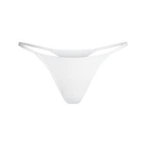 Трусы-стринги Skims Lightweight Cotton Thong, белый