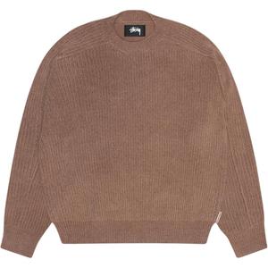 Stüssy ребристый свитер с круглым вырезом Stussy, коричневый