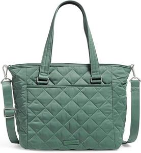 Сумка-саквояж на плечо Vera Bradley Performance из твила, оливковый