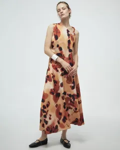 Асимметричное платье Sfera, горчичный