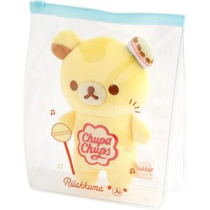 Медвежонок SAN X Chupa Chups в подарочной сумке, плюшевая кукла, высота 14,5 см SAN-X