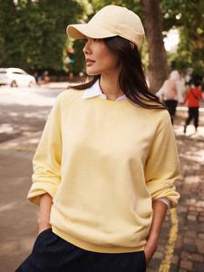 Винтажный свитшот Sandi с окраской готового изделия NRBY, Pale Banana