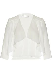 Шифоновое болеро с переработанным полиэстером Bpc Selection, белый