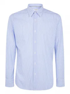 Полосатая рубашка Tintoria Mattei, синий