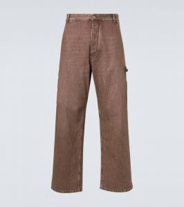 Джинсы карго средней посадки Bottega Veneta, Brown