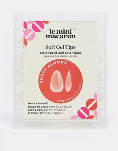 Гелевые типсы, короткие, миндалевидные Le Mini Macaron