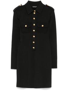 TOM FORD платье-мини в рубчик, черный