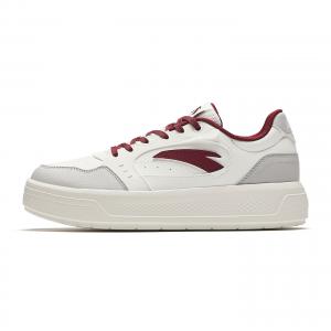 Anta Женские скейтбордные кроссовки Light Breeze 2 с амортизацией и износостойким покрытием, белые с красными элементами