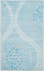 Ковер SAFAVIEH, 61 x 92 см, Soho Collection Light Blue SOH654B ручной работы абстрактный премиум из шерсти и вискозы