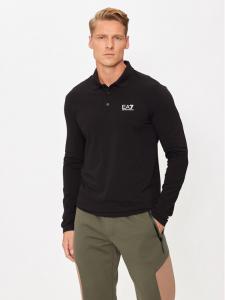 Рубашка поло стандартного кроя Ea7 Emporio Armani, черный