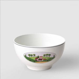 Салатница Villeroy & Boch Design Naif Häuser zwischen Bergen, 0,47 л, 11,4 см, белый