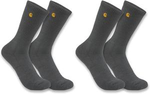 Carhartt мужские носки SC2252M Force Midweight Crew, 2 пары, Carbon Heather