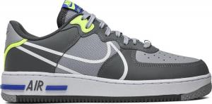 Кроссовки Nike Air Force 1 React 'Wolf Grey', серый