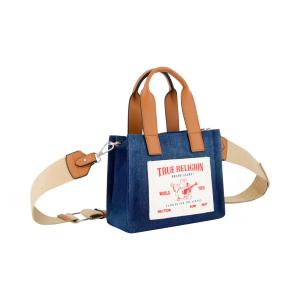 Джинсовая сумка-тоут True Religion Mini, темно-синий