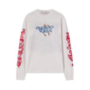 Лонгслив Off-White Graff Pupp Skate Long-Sleeve Tee 'White/Multicolor', белый