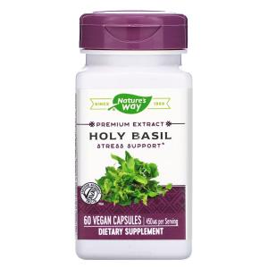 Nature's Way базилик священный 450 мг, 60 веганских капсул