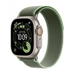 Умные часы Apple Watch Ultra 3, 49 мм, GPS+Cellular, Natural Titanium Case/Green/Neon Trail Loop M/L Band