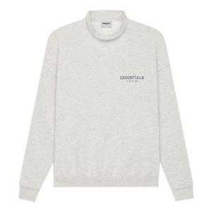 Худи Fear of God Essentials SS21 Pullover Mockneck Light Heather Oatmeal, бежевый
