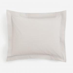 Хлопковая наволочка H&M, светло-коричнево-серый