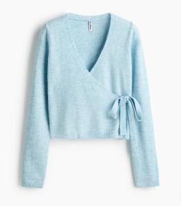 Кардиган H&M Wrap, голубой