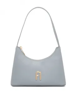 Миниатюрная сумка через плечо, украшенная стразами. Furla, синий