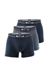 MUSTANG Мужские шорты MUSTANG в стиле ретро, ​​3 шт., боксеры, брюки, натуральный деним MUSTANG, цвет Marine Blau Marine Small