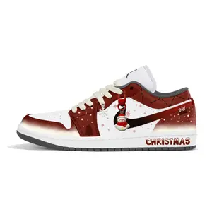 Jordan Кроссовки Air 1 устойчивые к истиранию низкие винтажные баскетбольные unisex Brick Red