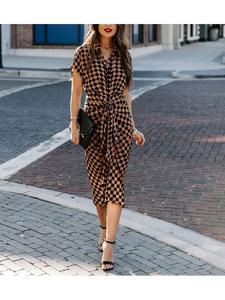 Длинное платье Milan Kiss, коричневый