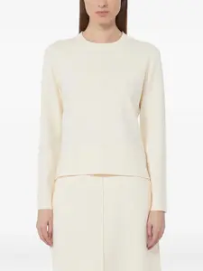 Свитер с тисненым логотипом MAX MARA, нейтральный