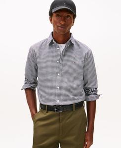 Мужская рубашка в клетку Оксфорд в стиле наследие Tommy Hilfiger, Black/check