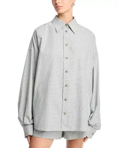 Рубашка парня Харви Brandon Maxwell, серый