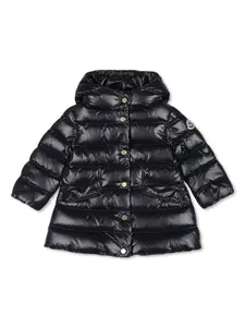 Пуховик с капюшоном Moncler Enfant, синий