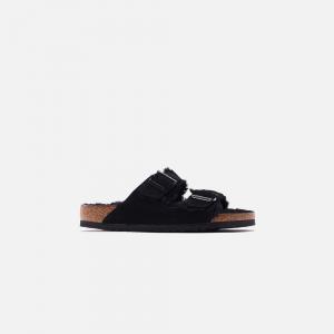 Сандалии Birkenstock Arizona Shearling, цвет Black/Black