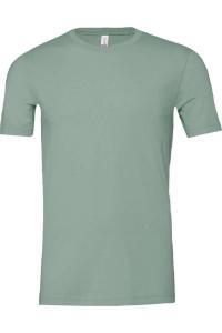 Футболка унисекс BELLA + CANVAS из джерси CVC, цвет heather dusty blue