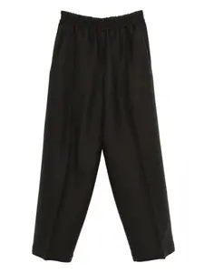 Брюки с резинкой на поясе AMI Paris, черный