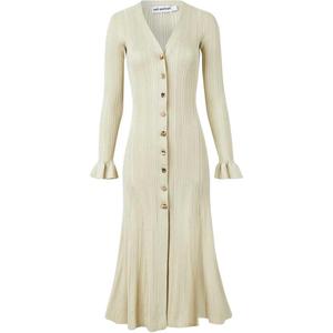 Self-portrait Платье с длинным рукавом Self portrait, женское, белое