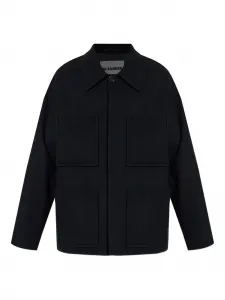 Свободная куртка с двумя карманами JIL SANDER, черный